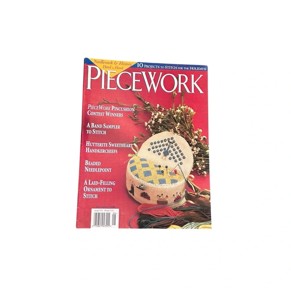 Piecework Magazine Complete Year 2000 Lot of 6 Vintage Knitting Needlework Art